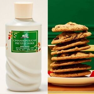 Bath & Body Works Milk Bar Cinnamon Sugar Pretzel Cookie Body Wash 10oz NEW